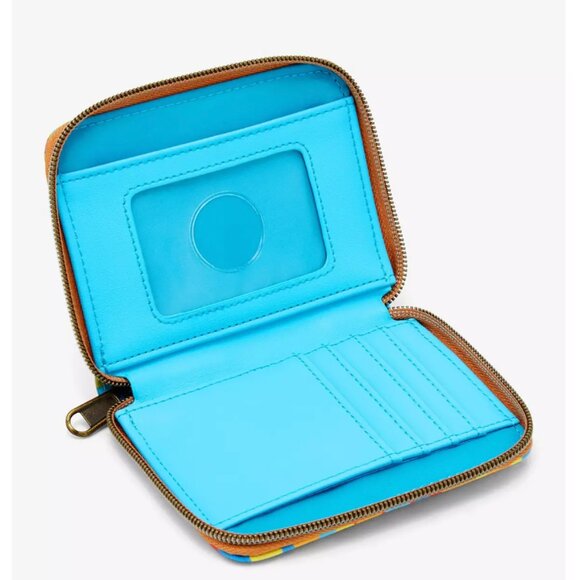 Loungefly Disney Pixar Up Carl & Ellie Balloons Mini Zipper Wallet New With Tags - Picture 3 of 3